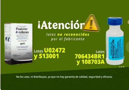 Los productos falsificados pueden distinguirse por su fuente y nombre del producto y por el símbolo de marca registrada que es un asterisco