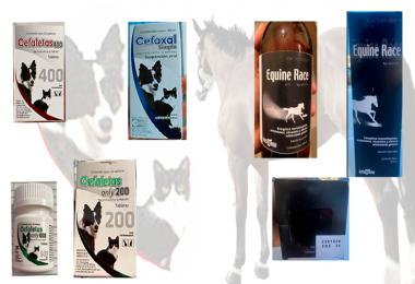 Senasica emite alerta sanitaria por la venta irregular de la línea Cefaletas, Cefaxal simple y del lote 2301008 de Equine Race (uso animal), por carecer de registro o no ser reconocido por el laboratorio titular