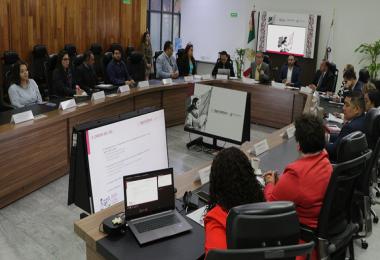 El Senasica agradece la participación de los funcionarios que concluyeron sus labores en el Comité de Ética: Ulises García Romero, Adolfo Pablo Reyes Reyna y Adriana Rivera Córdova (Dirección General de Inspección Fitozoosanitaria) y Guillermina Terrones