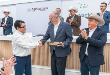 Senasica recibió un reconocimiento por la labor que ha realizado el personal para prevenir y controlar la dispersión de GBG en el territorio nacional, durante más de 15 meses.